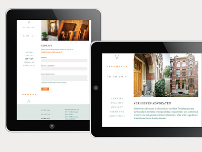 Verhoeven Laywers | Responsive website