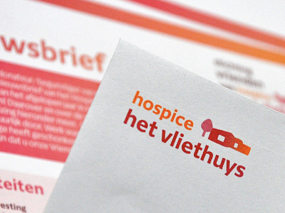 Hospice Het Vliethuys brand identity business card logo design print design
