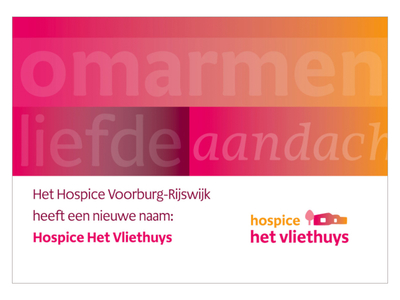 Hospice Het Vliethuys brand identity business card logo design print design