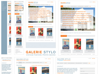 Galerie Stylo Overview brand identity logo design responsive web design web design