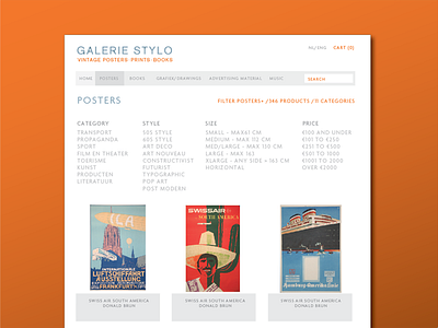 Galerie Stylo branding logo logo design responsive web design ui ux web design