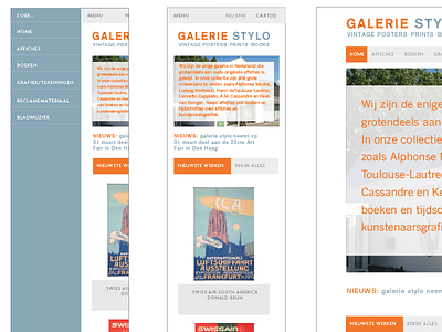 Galerie Stylo | mobile layout