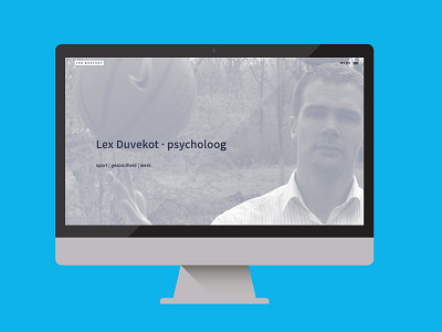 Website | Lex Duvekot – Desktop Layout landing page responisve website ui user interface ux web web design web experience web layouts web typography website