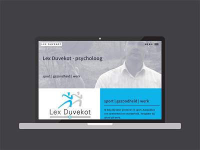 Lex Duvekot | Website – Laptop layout landing page responisve website ui user interface ux web web design web experience web layouts web typography website