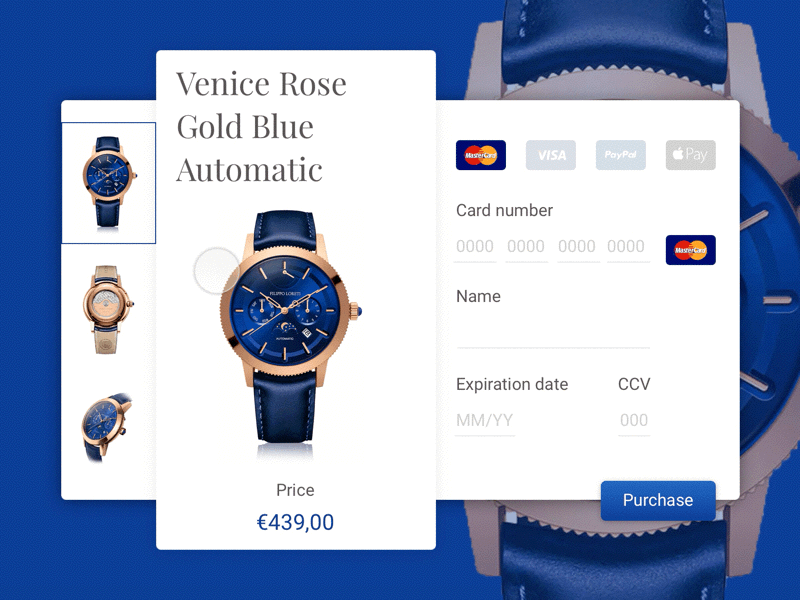 Daily UI challenge #002 — Credit Card Checkout 002 animation checkout credit card dailyui payment product ui ux watch