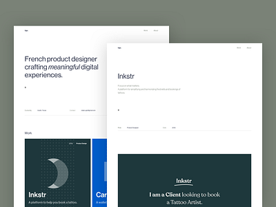 Ugo Olsak - Portfolio 2019 minimalism minimalist minmal portfolio ui ux webflow