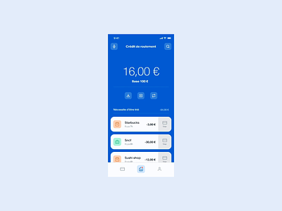 Banking app - Sorting payments account app bank bank app banking banking app card credit mobile payment product product design products sorting