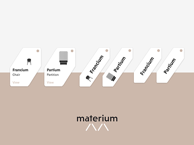 Product Tag Exploration clean clean ui furniture furniture app furniture store furniture website interface materium minimalist product tag tag design tagging ui user interface