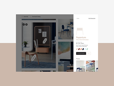 Materium Furniture Product Detail clean clean ui furniture furniture store furniture website ui user interface web web design website