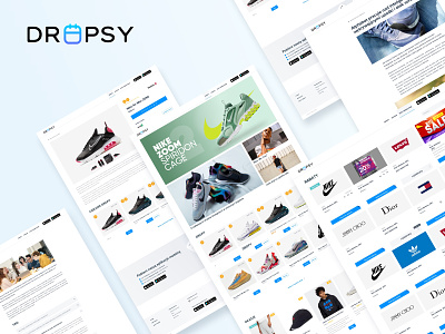 Dropsy Shoes Limited eCommerce branding clean ui clean ui design design ecommerce ecommerce design figma product page sketch ui webdesign website
