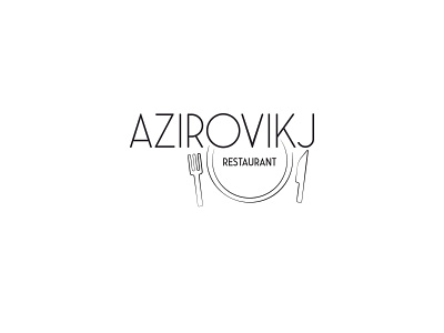 Azirovikj Restaurant Logo 2 design logo restaurant vector