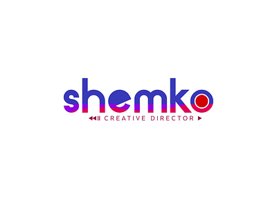 Filmmaker logo (Shemko - Creative Director) branding concept creative design filmmaker logo record vector