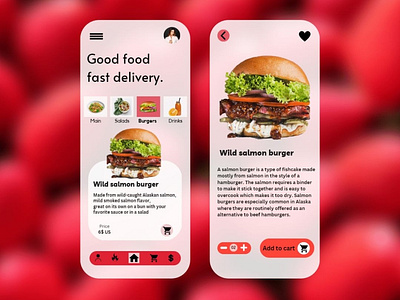 Food Delivery app UI Design application creative design designer fooddeliveryapp mobileapplication restaurant ui
