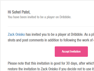 Got an invite from the creator