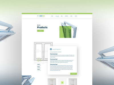Eurowinds Webpage doors homepage minimalist product shutter simple square website window