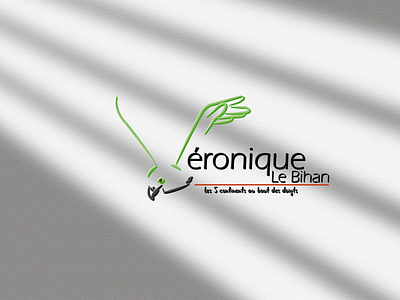 creation of logotype for véronique le bihan logo visual identity