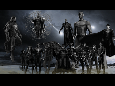 photomontage of hero DC composition fan fan illustration photomontage