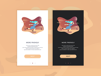 Friendly on boarding design graphicdesign illustration onboarding ui ux