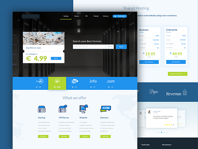 Hosting Website domain graphicdesign homepage hosting landingpage ui ux website