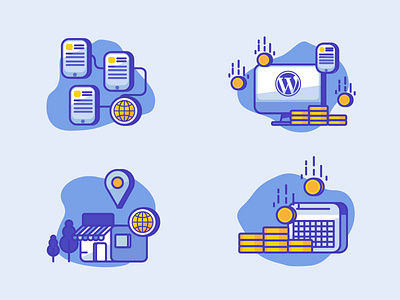 Icon for Bussiness Online for Wordpress bussiness finance howto icon illustration market money website wordpress