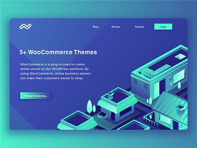 5 WooCommerce Theme bussiness homepage illustration marketing online template theme website woocommmerce