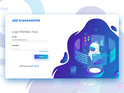 Niagahoster Login Page