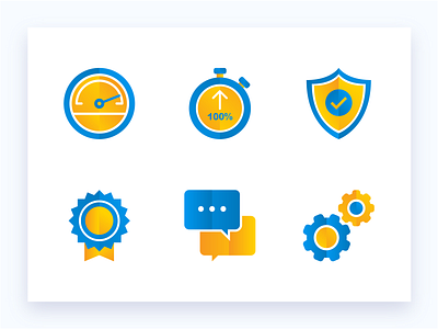Hosting provider Icon set design gradient gradient icon homepage hosting icon icon a day illustration ux vector