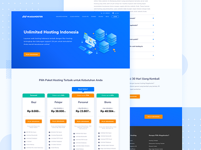 Unlimited Hosting Indonesia Landing Page