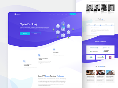 LoanITT 3d blue branding coin crypto design icons interface isometric logo logotype outline product roadmap site ui ux wave waves web