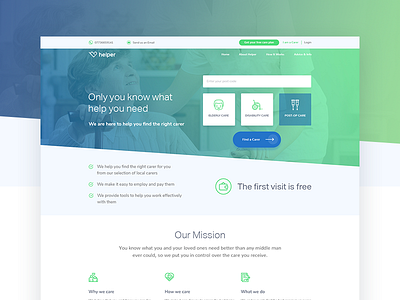 Helper Healthcare Website Project - Part 1