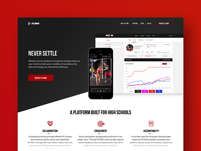 PLT4M dashboard design gray gym icons interface iphone mobile product product design red site stat statistics training typography ui ux web workout
