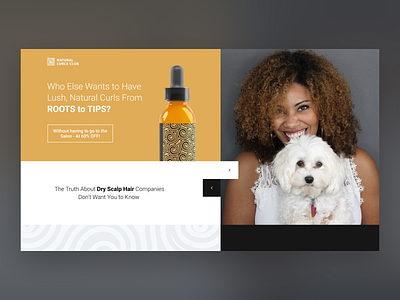 Hair Roots Oil Landing page