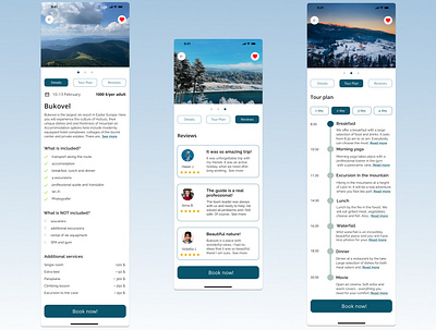 Travel app app design ui ux