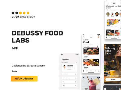 Debussy Food Apps | App UI UX Design app design mobile ui uidesign ux uxdesign