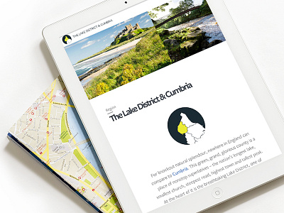 Northern England Website campaign digital ipad lonely planet map mockup product photography travel ui ux web design