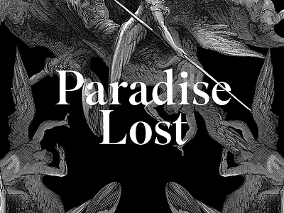 Paradise Lost Instagram Grid branding design illustration mixed media typogaphy