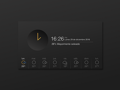 Weather Widget app black brand desing logo ui ux weather web widget yellow