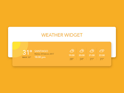 Weather widget branding color font logo typograhy ui ux web web design widget