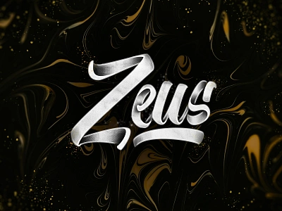 Zeus art brushlettering design handlettering lettering marble print texture type typography