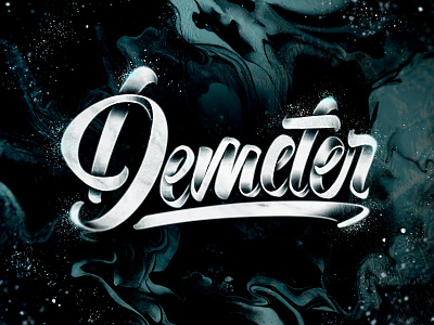 Demeter art brush brushlettering concept design handlettering lettering print type typography
