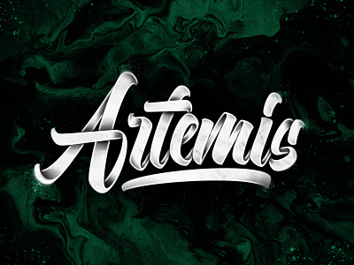 Artemis art brush brushlettering brushpen concept design handlettering lettering type typography
