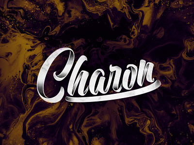 Charon art brush brushlettering brushpen concept design handlettering lettering type typography