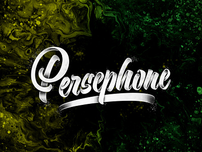 Persephone art brush brushlettering brushpen concept design handlettering lettering type typography