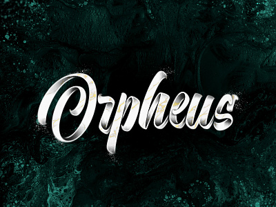Orpheus art brush brushlettering brushpen concept design handlettering lettering type typography