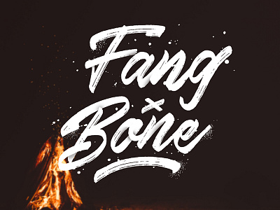 Fang & Bone art brush design handlettering lettering type typography