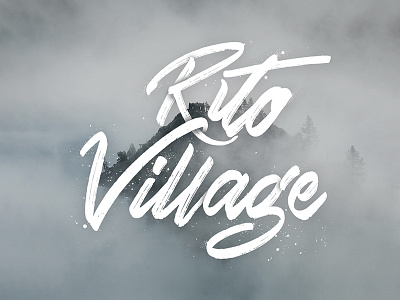 Rito Village art brush design handlettering lettering type typography