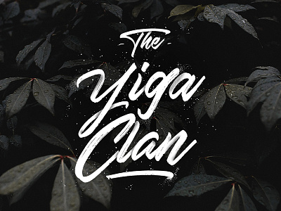 The Yiga Clan art brush design handlettering lettering type typography