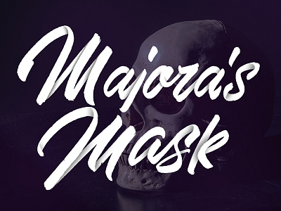 Majora's Mask art brush design handlettering lettering type typography