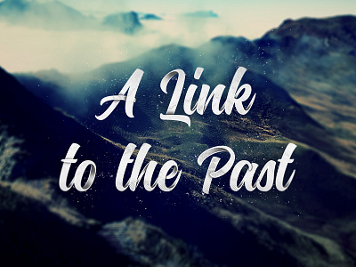 A Link to the Past art brush design handlettering lettering type typography