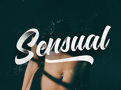 Sensual art brush design handlettering lettering type typography
